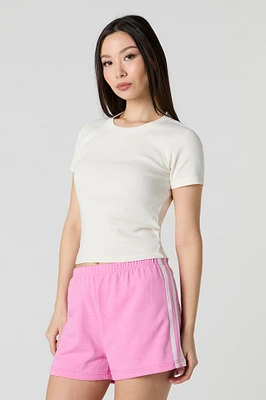 Side Striped Fleece Short
