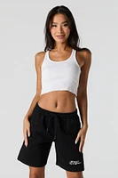 Graphic Fleece Short
