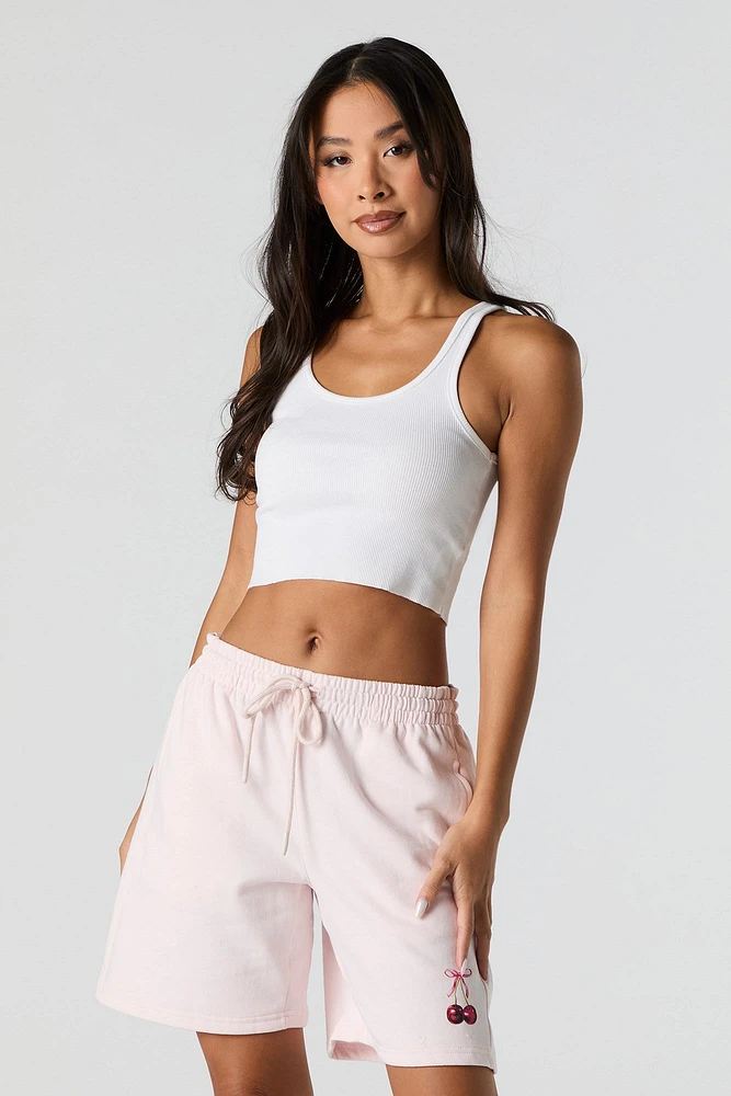 Graphic Fleece Short