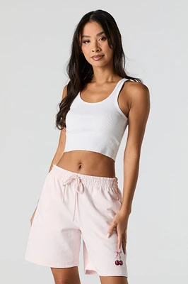 Graphic Fleece Short