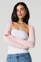Boléro en tricot de pointelle