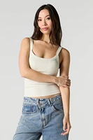 Seamless Ribbed Scoop Neck Tank