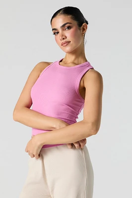 Camisole côtelée dos nageur