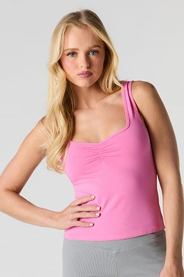 Camisole cintrée à encolure en coeur