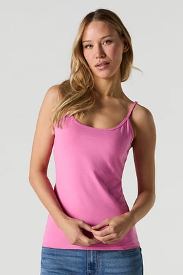 Camisole unie avec encolure dégagée