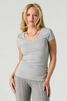 Solid V-Neck T-Shirt