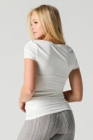 Solid V-Neck T-Shirt