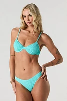 Culotte de bikini froissée