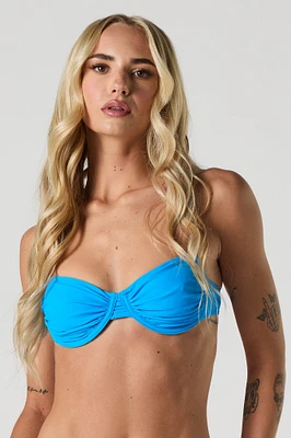 Ruched Bra Bikini Top