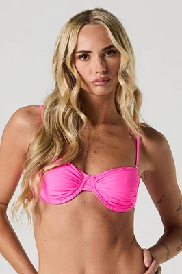 Haut de bikini ruché