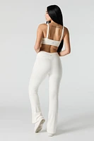 Active Crossover Waist Flare Legging