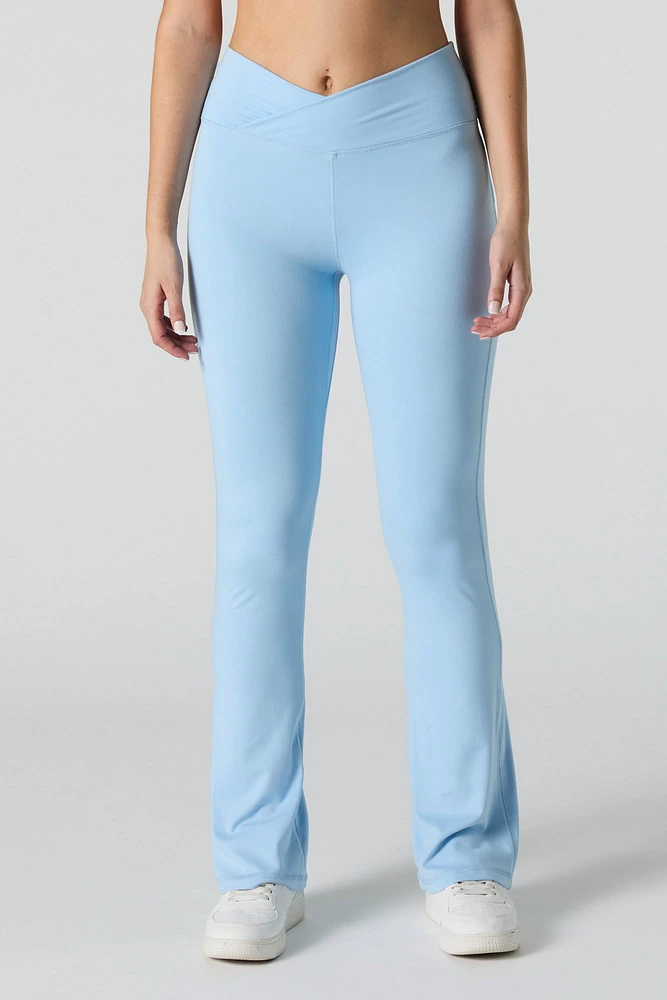 Active Crossover Waist Flare Legging