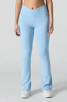 Active Crossover Waist Flare Legging