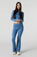 Active Foldover Waist Flare Legging