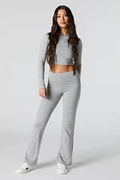 Active Foldover Waist Flare Legging
