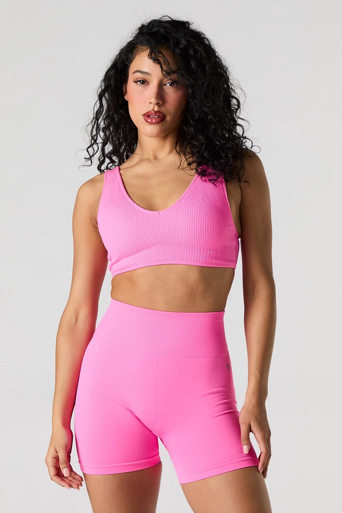 Active Seamless Ruched Back Short