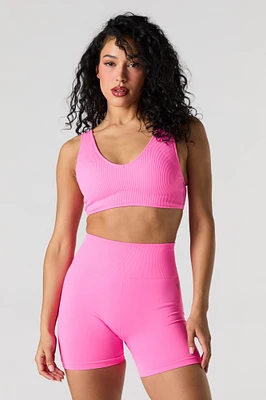 Active Seamless Ruched Back Short