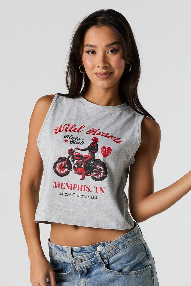 Embroidered Muscle Tank