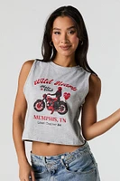 Embroidered Muscle Tank