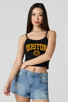 Graphic Bow Detail Tank