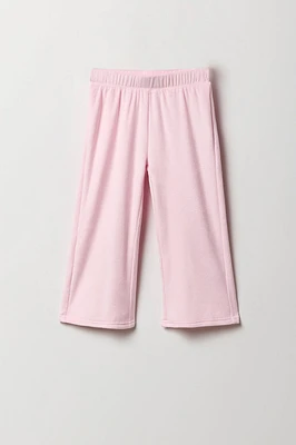Pantalon jambe large en velours pour toute-petite