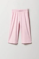 Pantalon jambe large en velours pour toute-petite