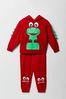 Toddler Boy 3D Critter Hoodie & Jogger 2 Piece Set