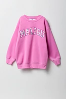 Chandail surdimensionné en molleton pour fille