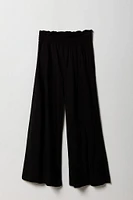 Girls Smocked Waist Palazzo Pant