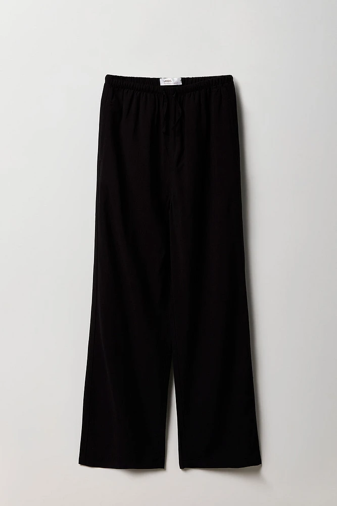 Girls Drawstring Wide Leg Pant