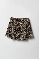Girls Jacquard Knit Pleated Skort