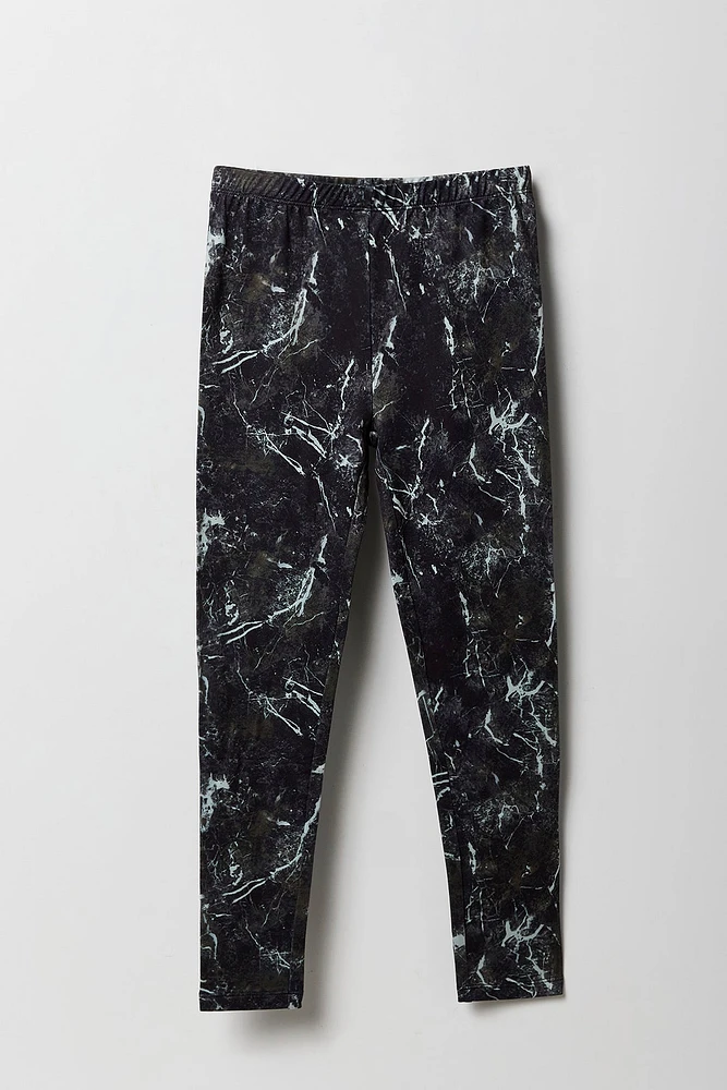 Girls Printed Fleece Legging