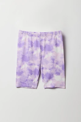 Ensemble avec short de cycliste uni et imprimé pour fille