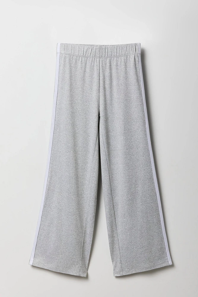 Girls Side Striped Wide Leg Pant