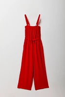 Justaucorps à jambe large avec taille coulissante pour fille