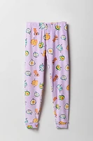 Girls Printed Plush Pajama Pant