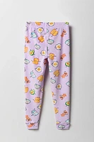 Girls Printed Plush Pajama Pant