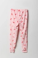 Girls Printed Plush Pajama Pant