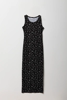 Girls Ribbed Maxi Tank Dress