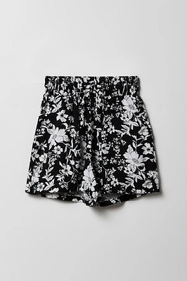 Girls Drawstring Flowy Short