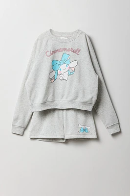 Girls Hello Kitty & Friends Fleece Sweatshirt Short 2 Piece Set