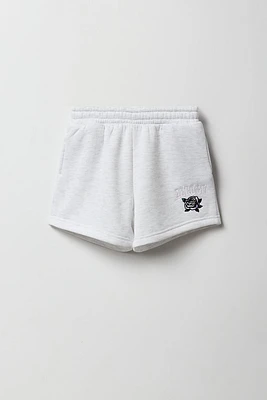 Girls Aero Embroidered Fleece Short