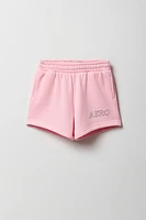 Girls Aero Embroidered Fleece Short