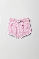 Girls Active Printed Dolphin Short