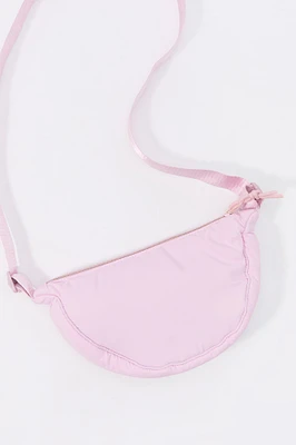 Girls Nylon Half Moon Crossbody Bag