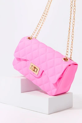 Sac à bandoulière en gel matelassé pour filles