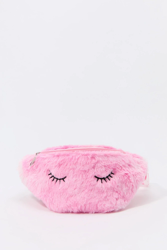 Sac-ceinture en forme de personnage similifourrure pour filles