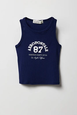 Débardeur côtelé à imprimé Aeropostale 87 pour fille