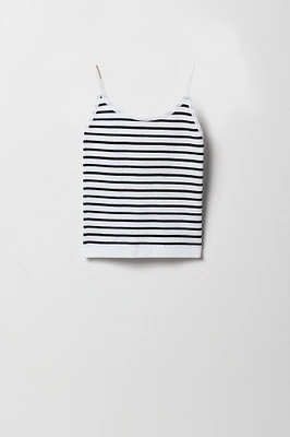 Girls Ribbed Bungee Strap Cami