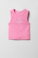 Débardeur avec motif tropical brodé pour fille